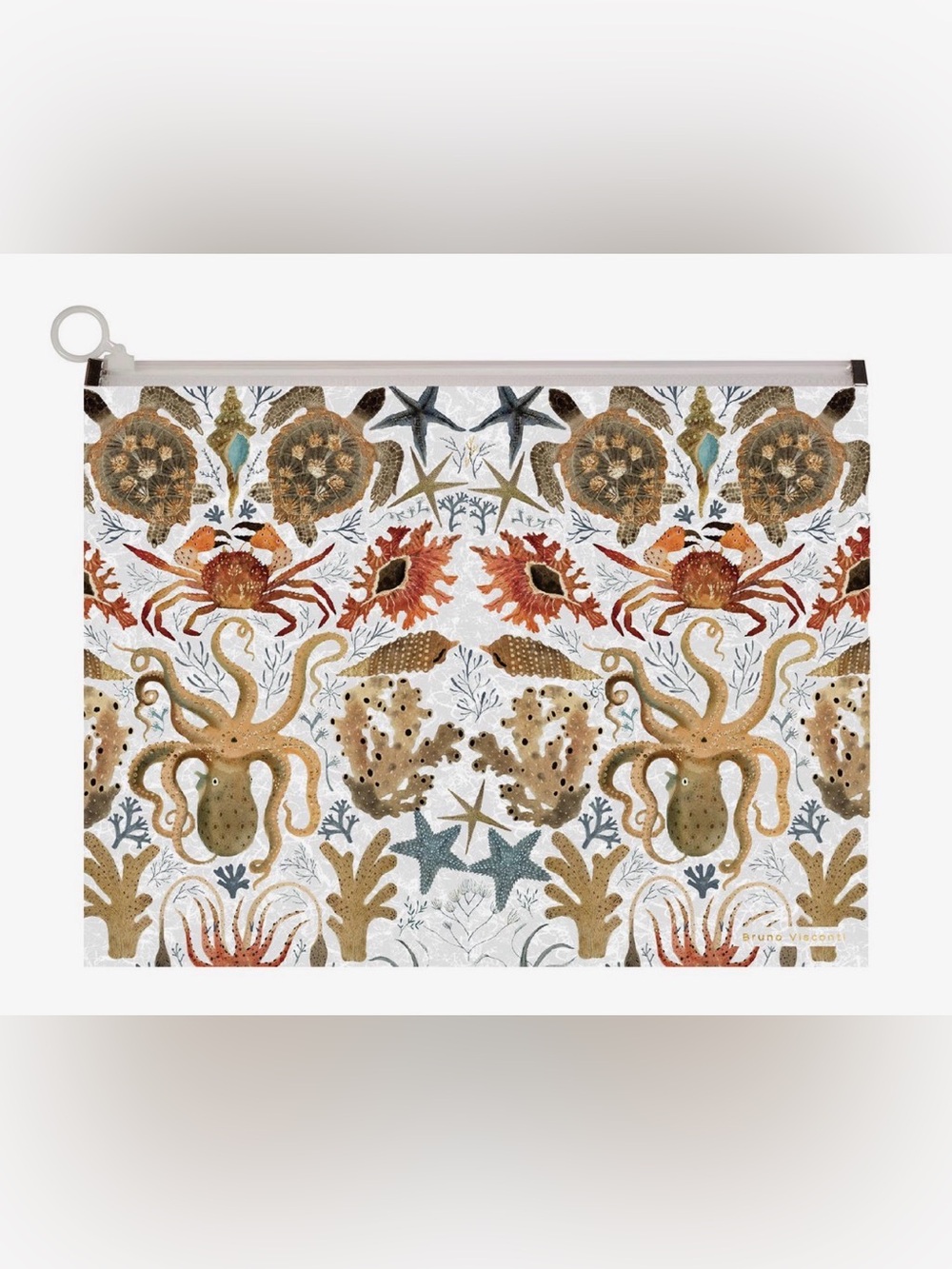 BV by Bruno Visconti Poly Zip Folder in Deep Sea Design - A4 size